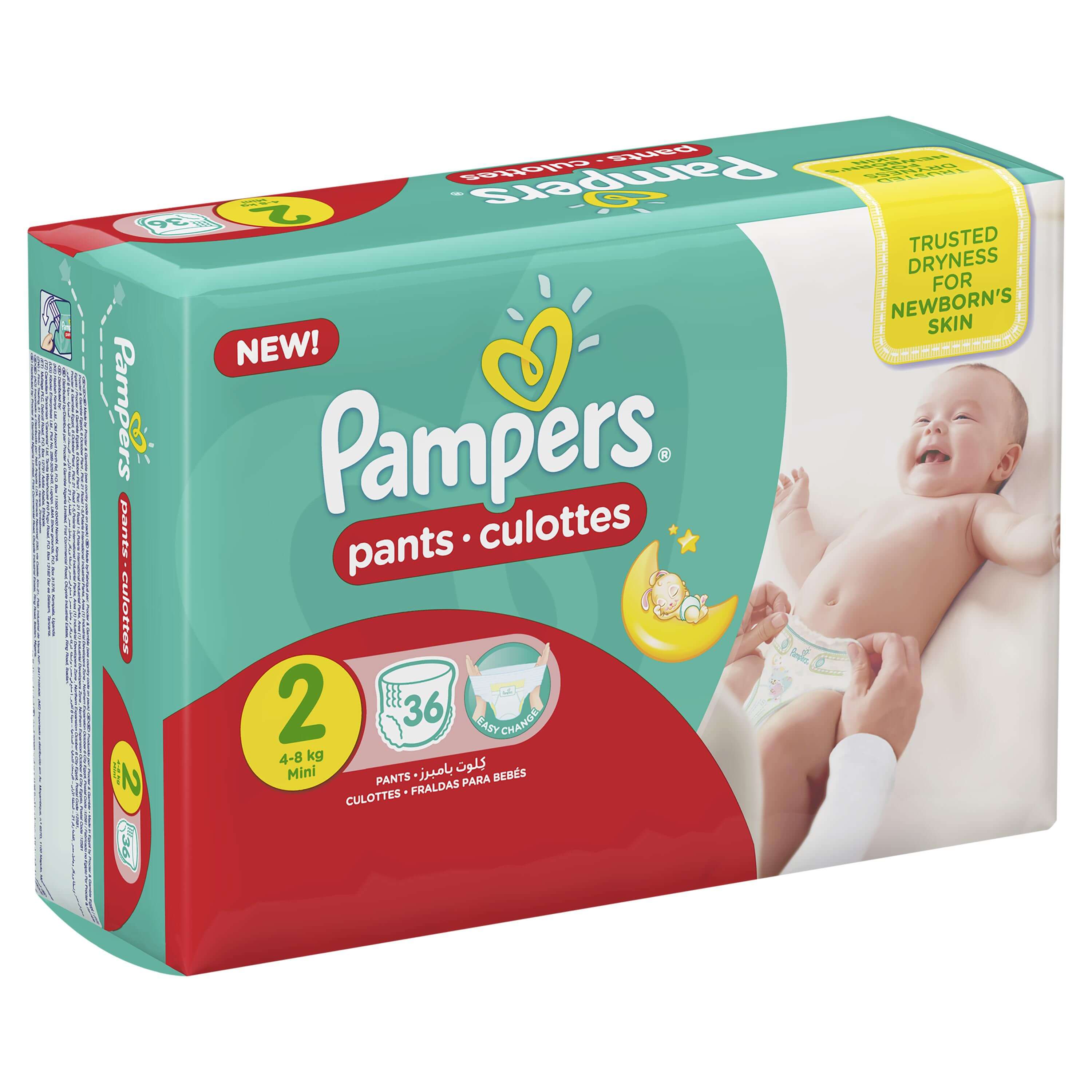 Buy Pampers Baby Pants Size 2 (36 Pcs) Online